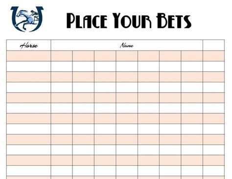 kentucky derby betting sheet printable.